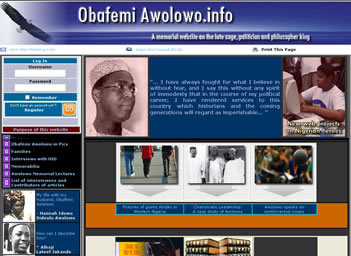 ork done on Chief Obafemi Awolowo