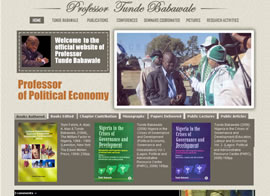 Official website of Prof. Tunde Babawale